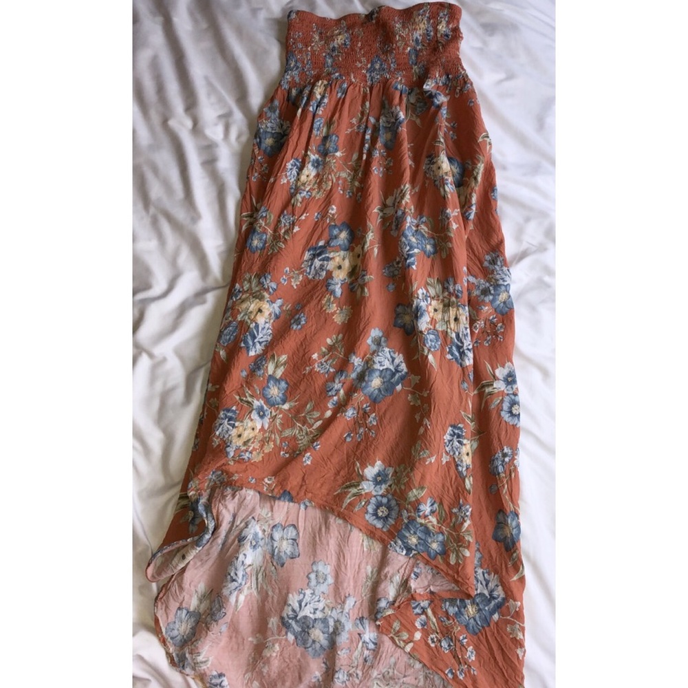 sleeveless high-low dress